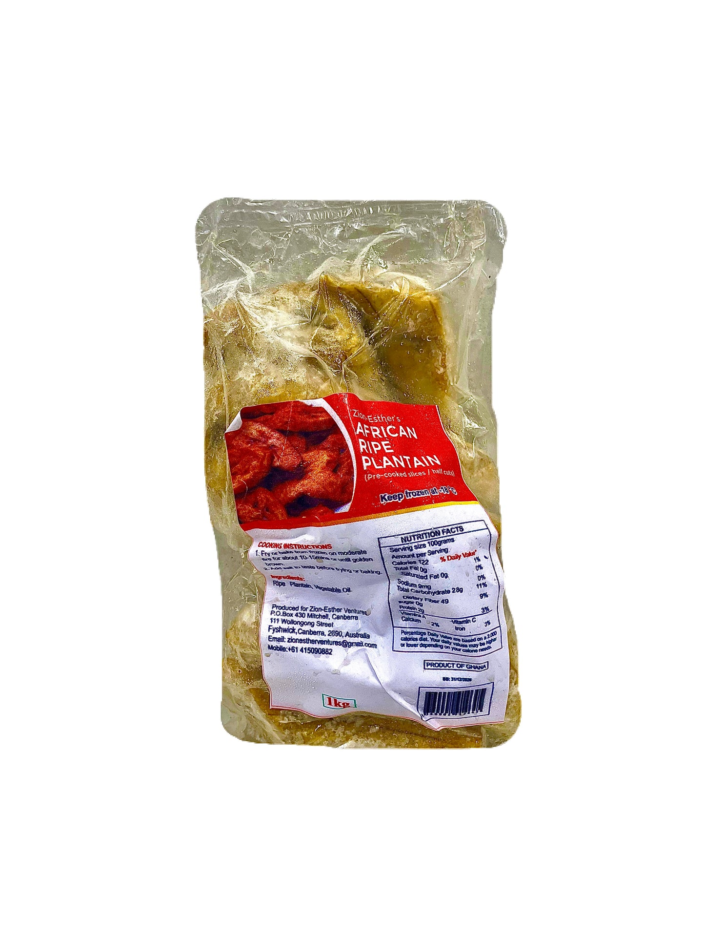 Zion-Esther’s African Frozen Ripe Plantain