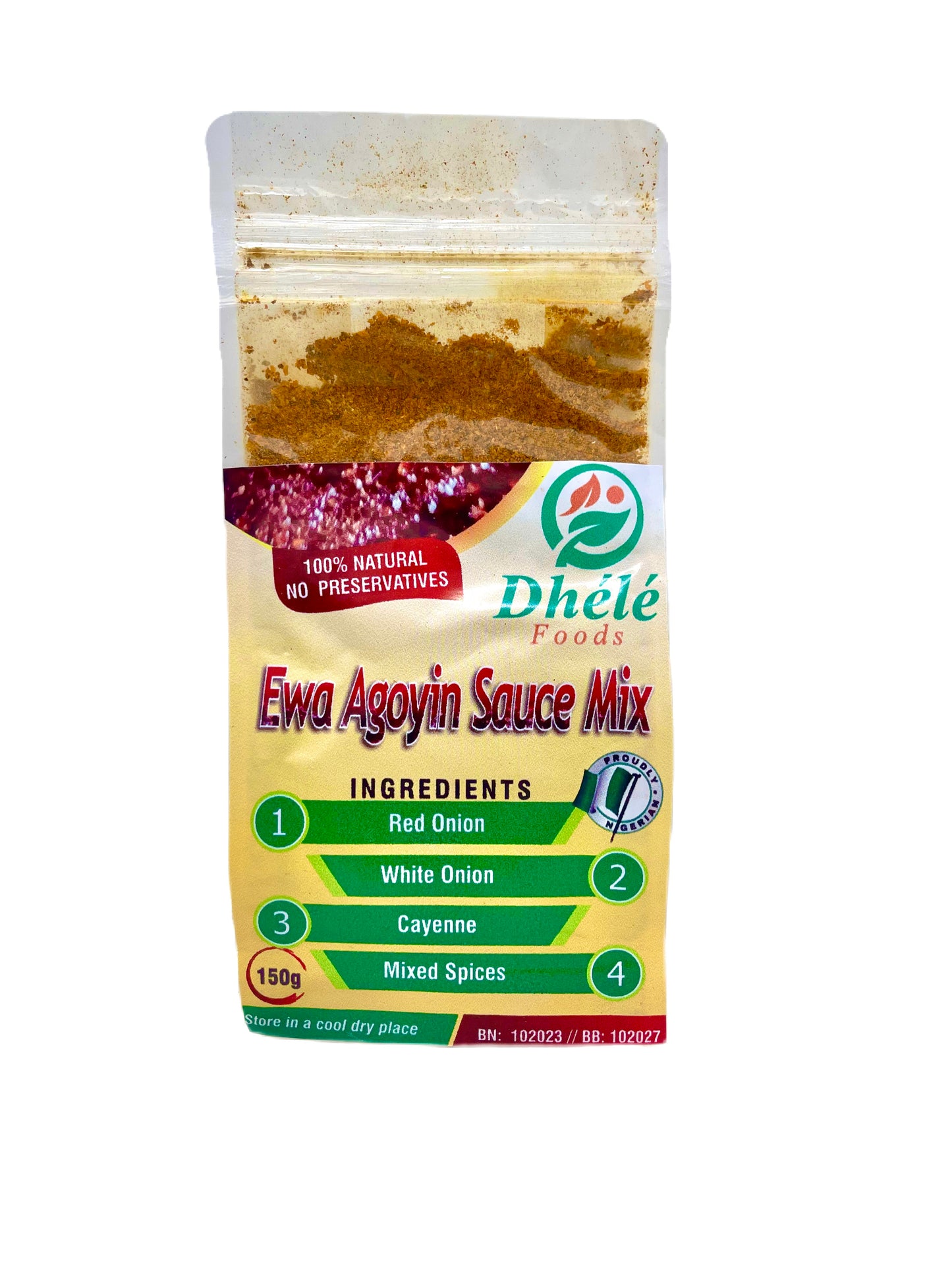 Dhele Foods Ewa Agoyin Sauce Mix