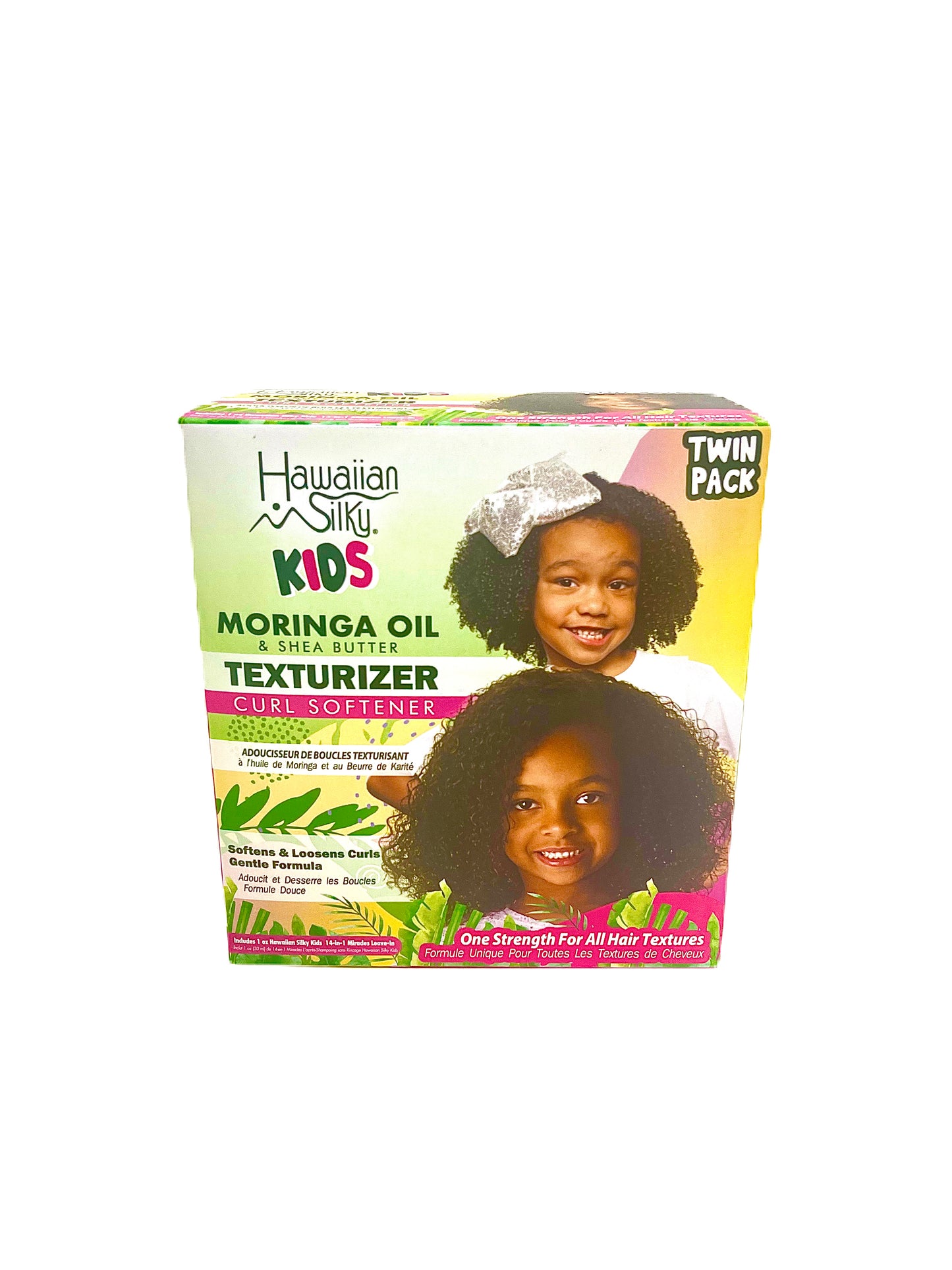 Hawaiian Silky Kids Moringa & Shea Butter Texturizer Curl Softener Twin Pack