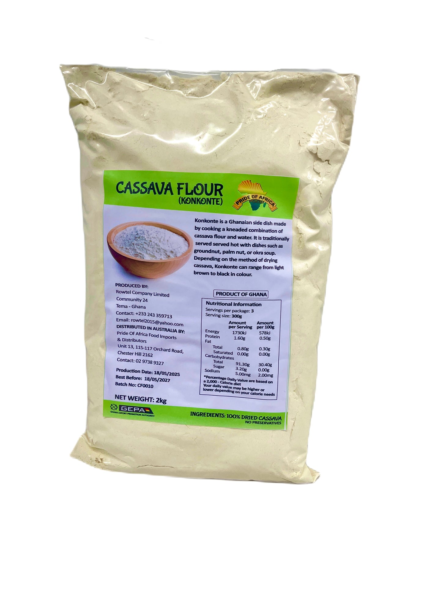 Pride Of Africa Konkonte Cassava Flour