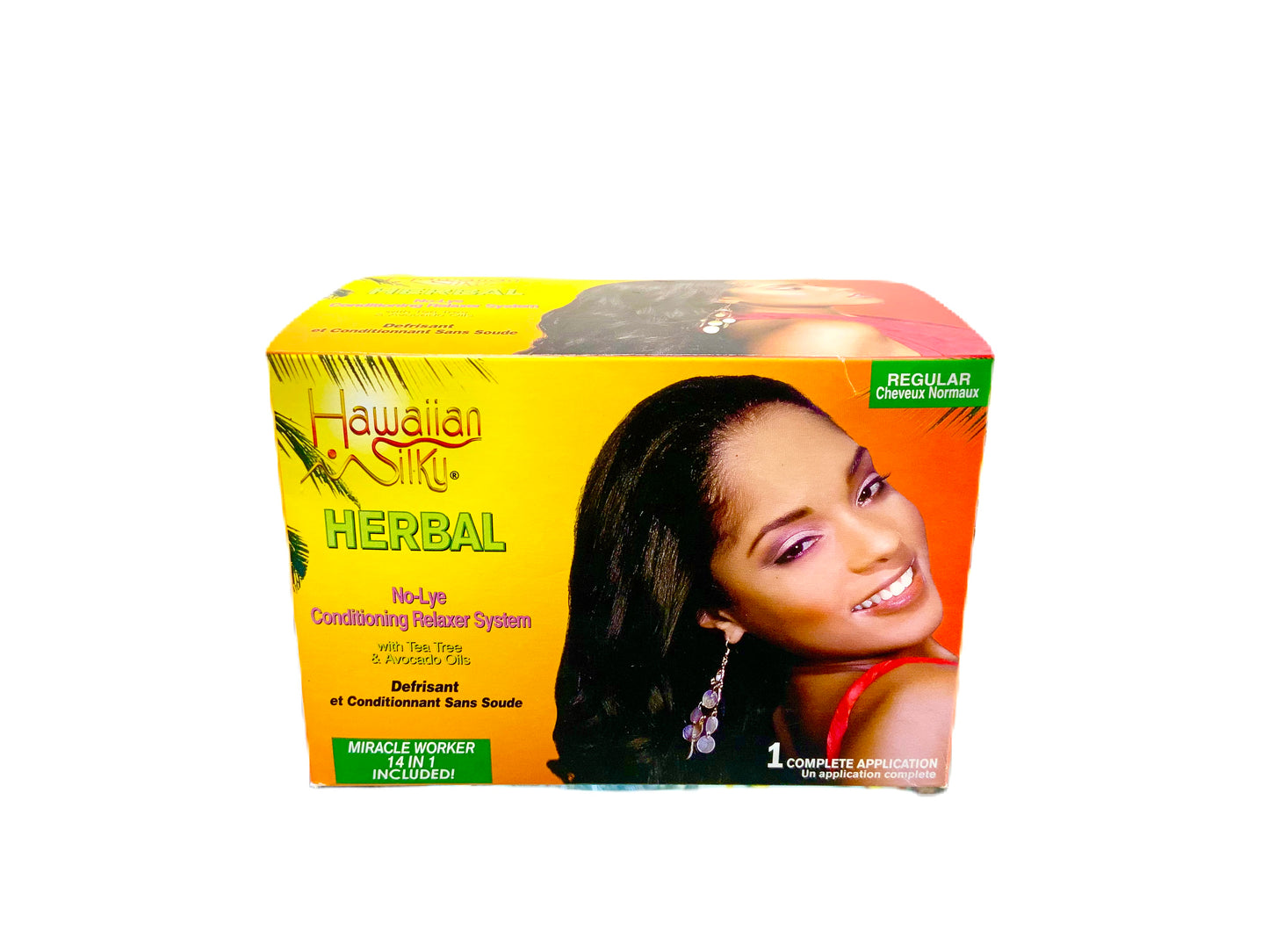 Hawaiian Silky Herbal No-Lye Conditioning Relaxer System with Tea Tree & Avocado Oils Regular