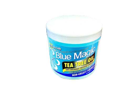 Blue Magic Tea Tree Oil Anti-Breakage Protein Complex Leave-in Styling Conditioner