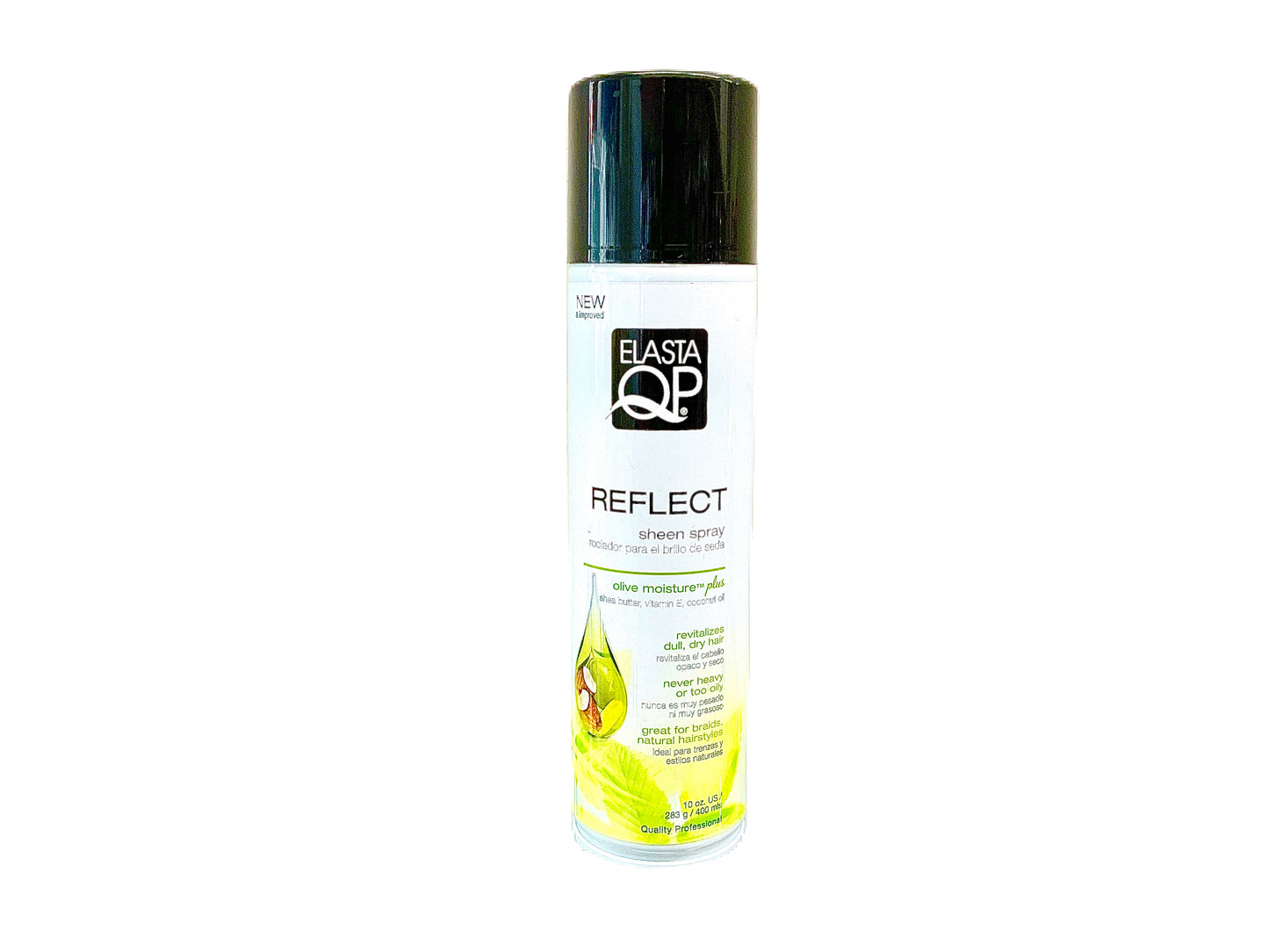 Elasta QP Reflect Sheen Spray Olive Moisture Plus Shea Butter, Vitamin E, Coconut Oil