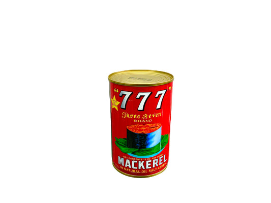 777 Brand Mackerel in Natural Oil & Salt