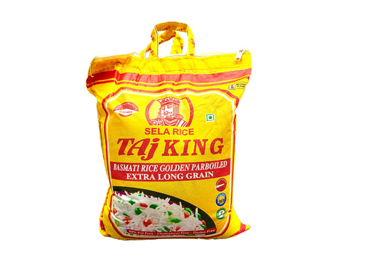 Taj King Basmati Rice Golden Parboiled Extra Long Grain