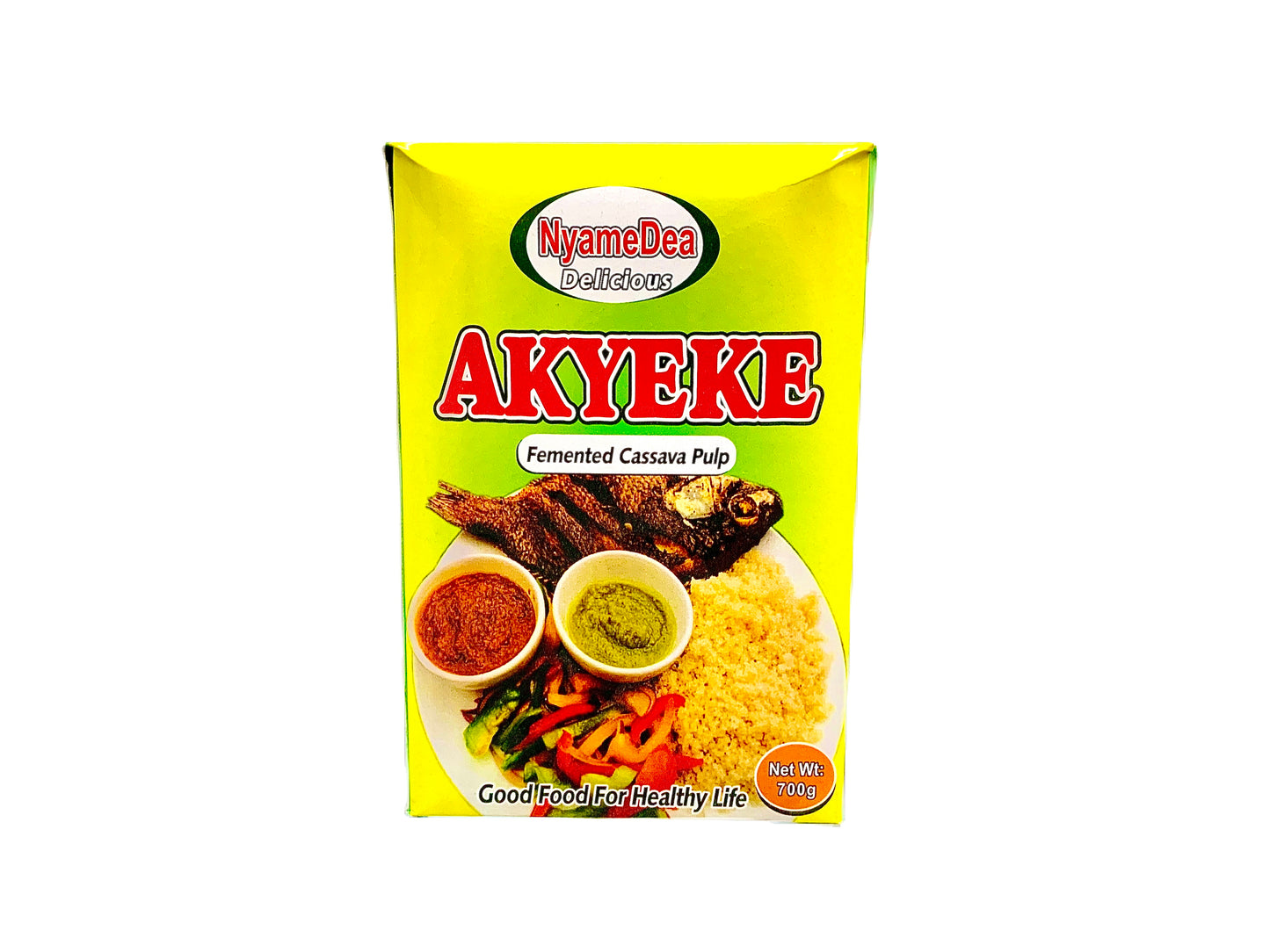 NyameDea Delicious Akyeke Femented Cassava Pulp