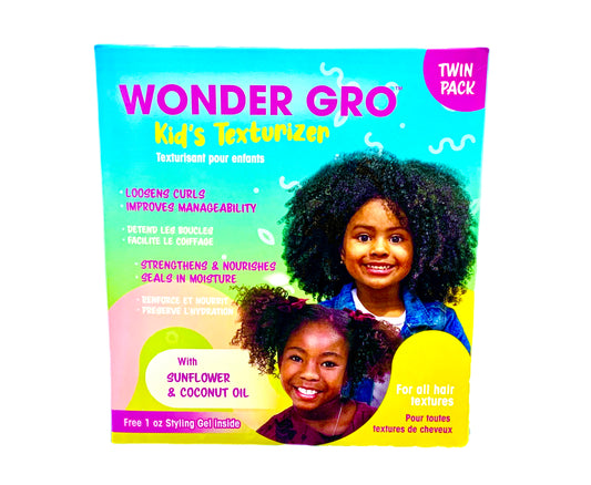 Wonder Gro Kid's Texturizer with Sunflower & Coconut Oil Twin Pack