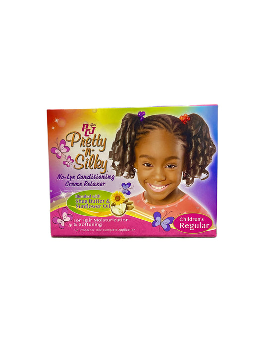 Lusters PCJ Pretty n Silky No-lie Conditioning Crème Relaxer blended with Shea Butter & Sunflower Oil Regular