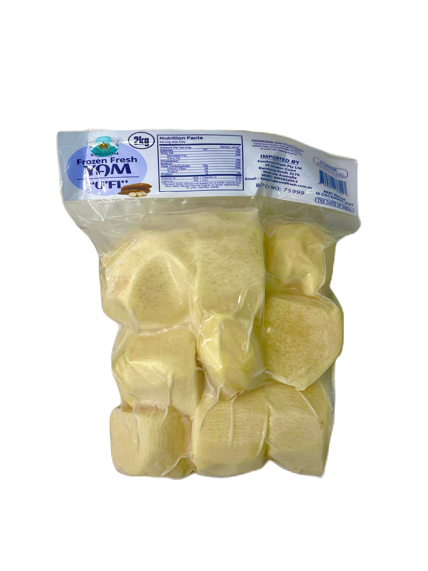 Pacific Kingdom Frozen Fresh Yam