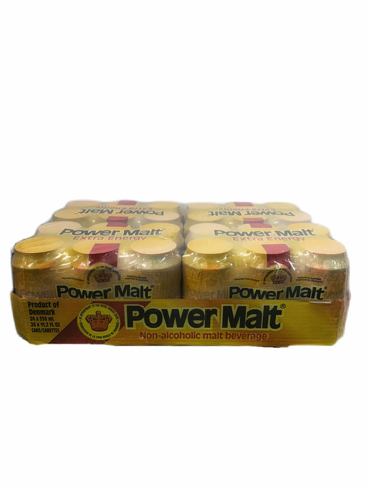 Power Malt Extra Energy Can Drink Case 24pk